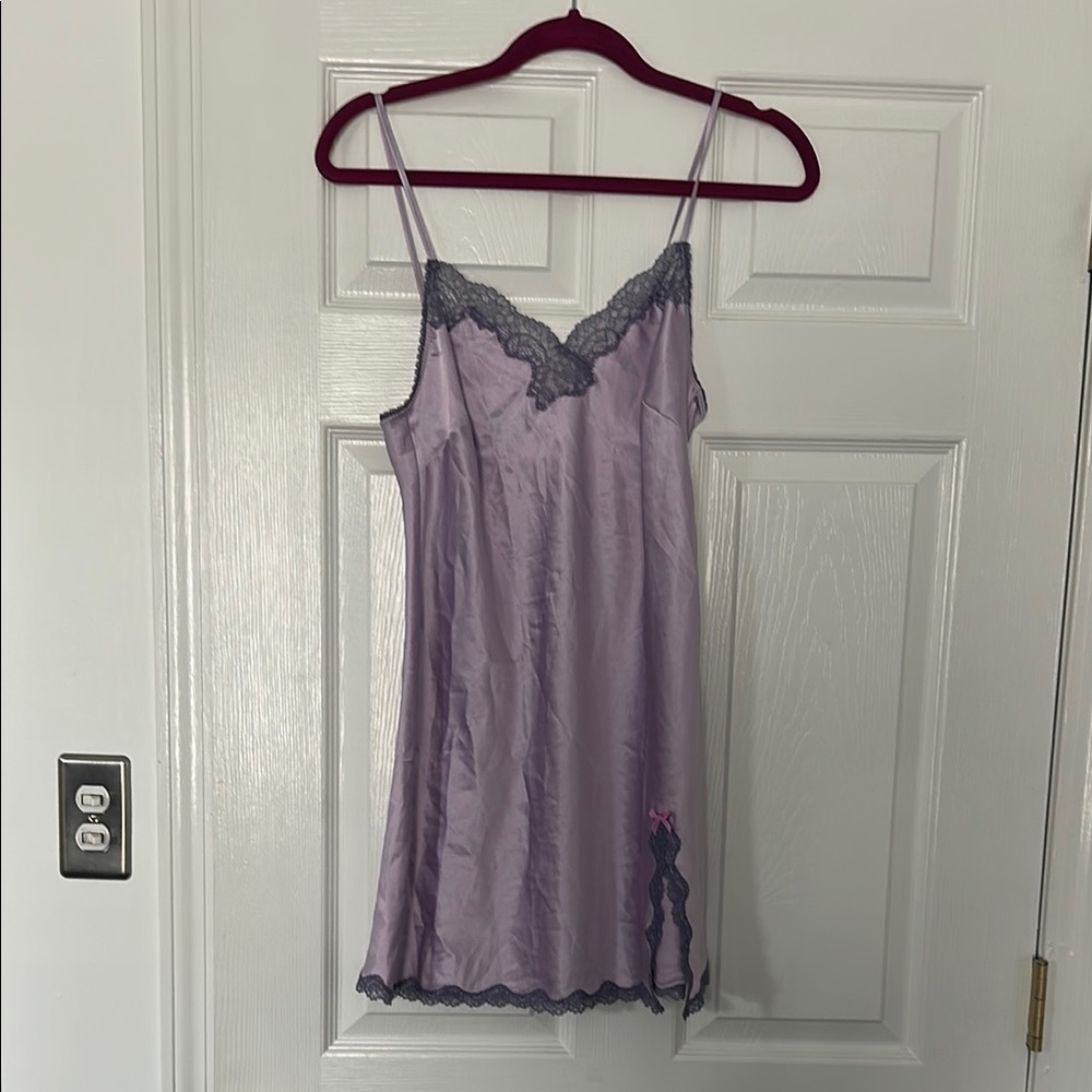 Lavender Lace Trim Slip